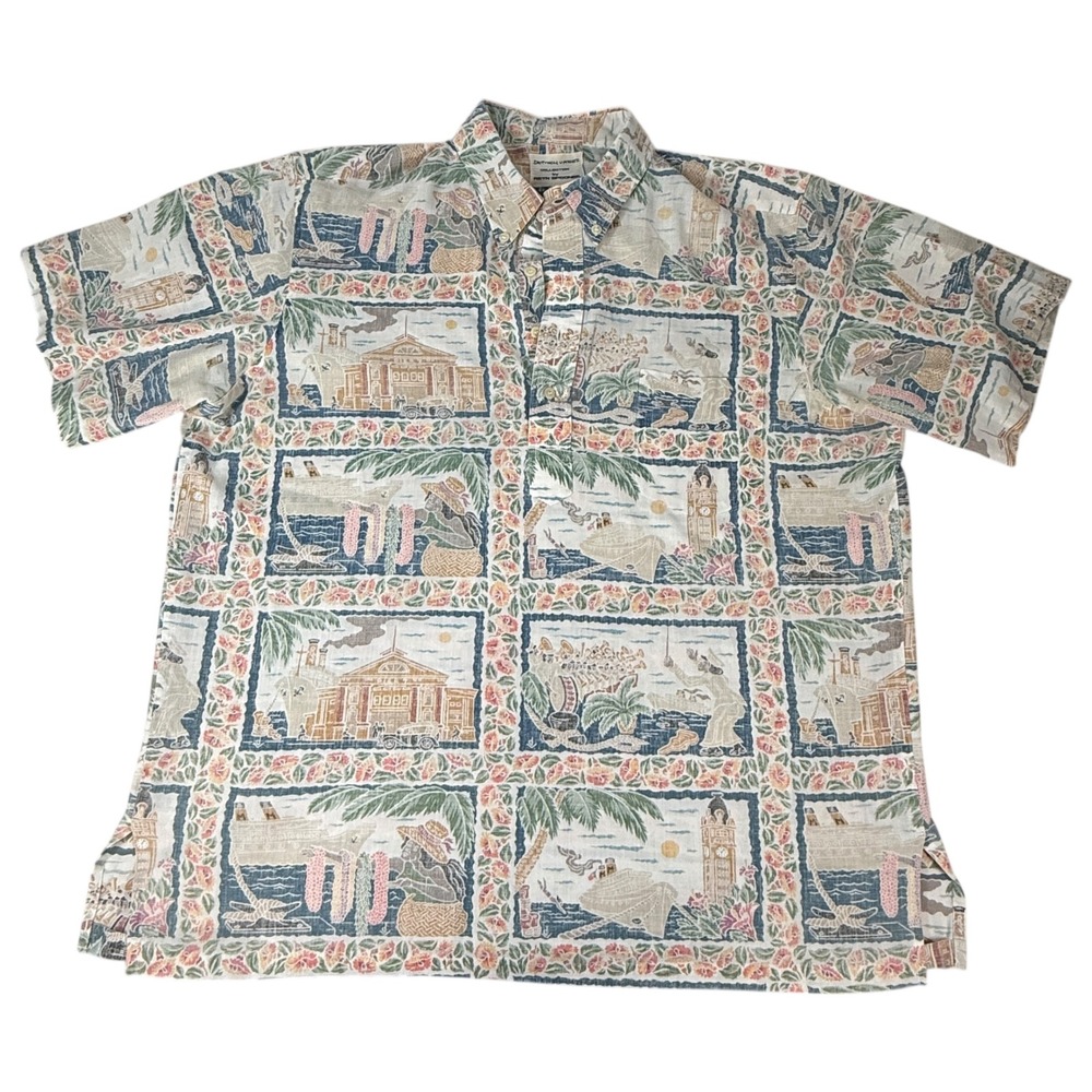 VTG Reyn Spooner Men's Dietrich Varez  Hawaiian Shirt Aloha Tropical Size‎ XL